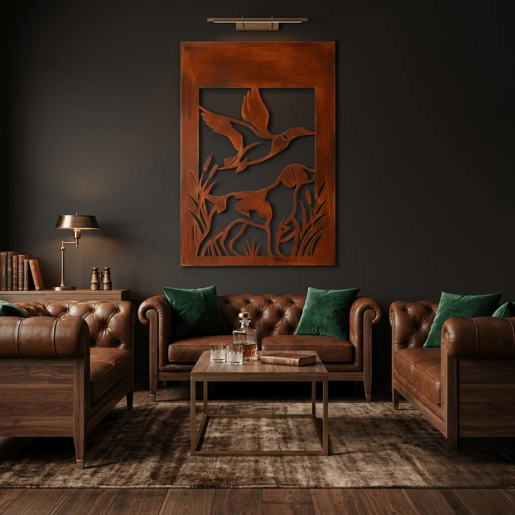 The Cattail Cover - Metal Wall Art - Oxide - Image 2