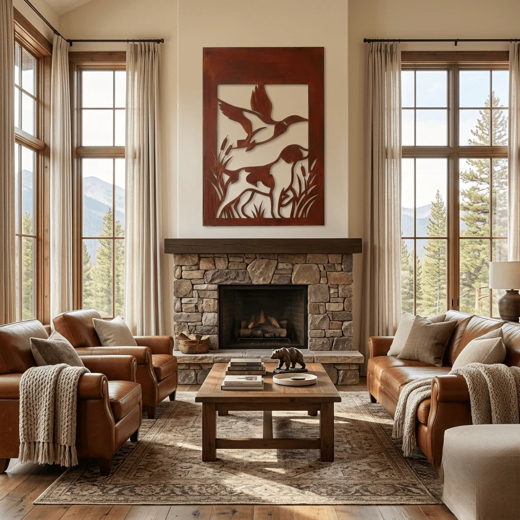 The Cattail Cover - Metal Wall Art - Oxide - Image 5