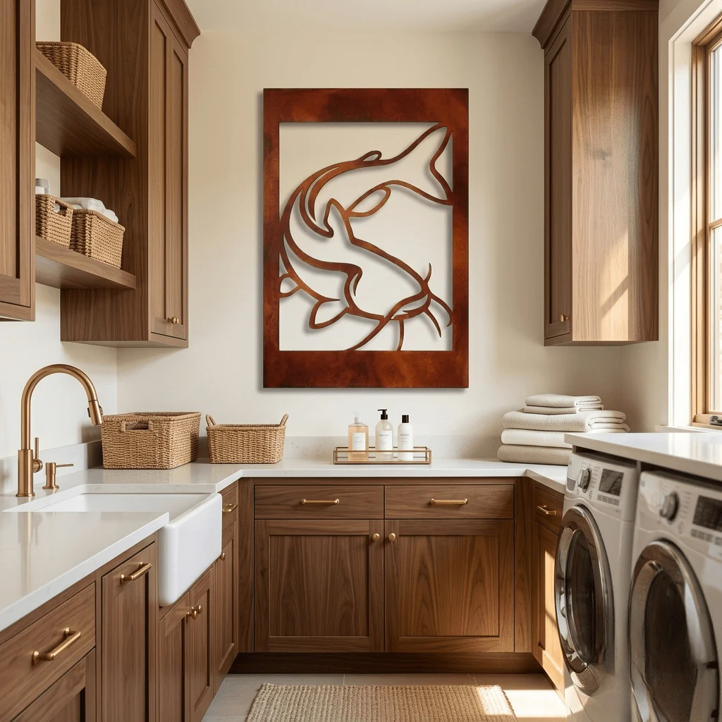 The Channel Cat - Metal Wall Art - Oxide - Image 2
