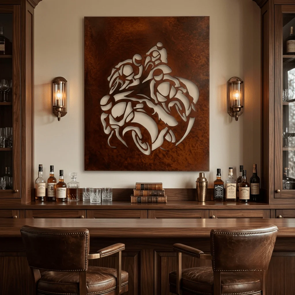 The Chase - Metal Wall Art - Oxide