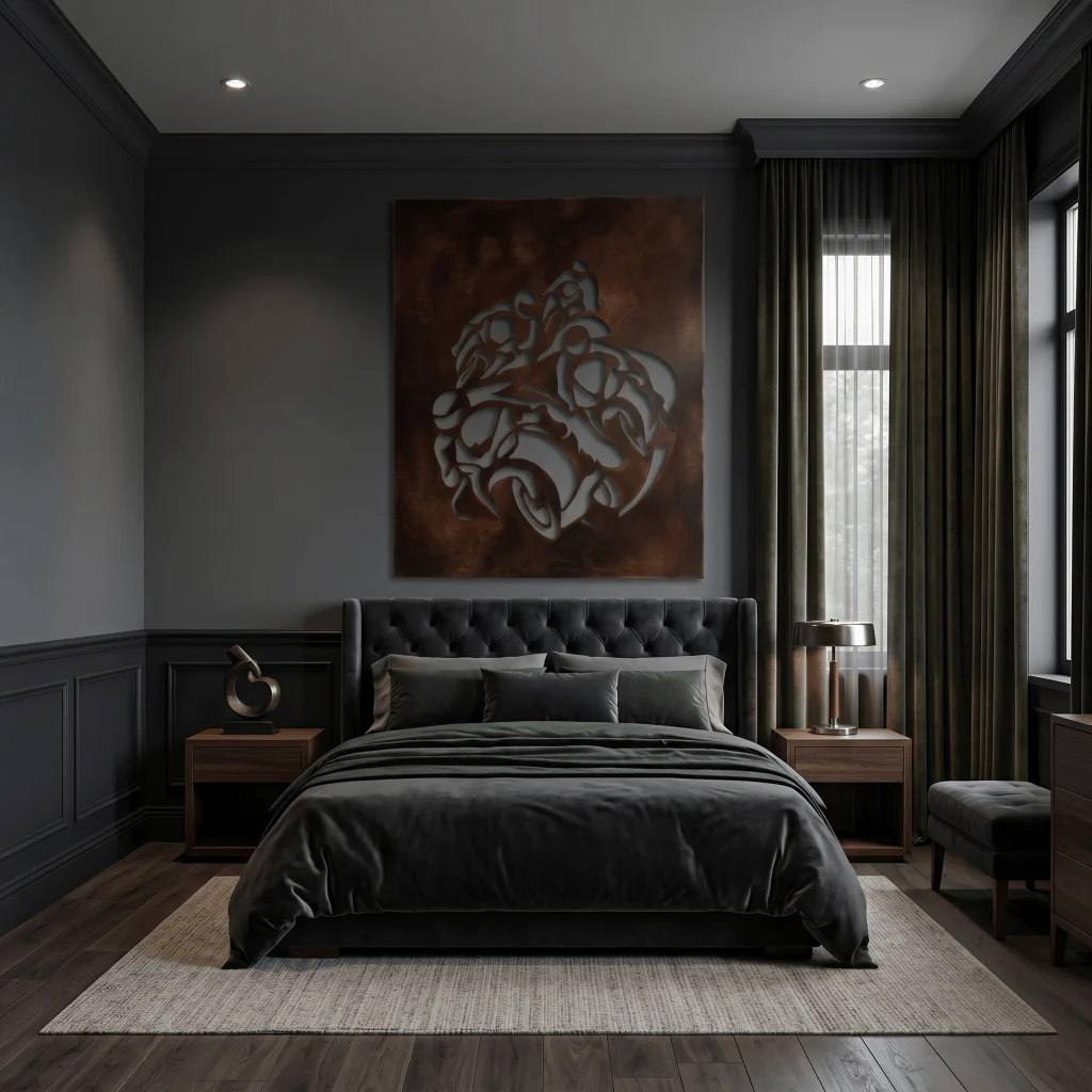 The Chase - Metal Wall Art - Umber - Image 3