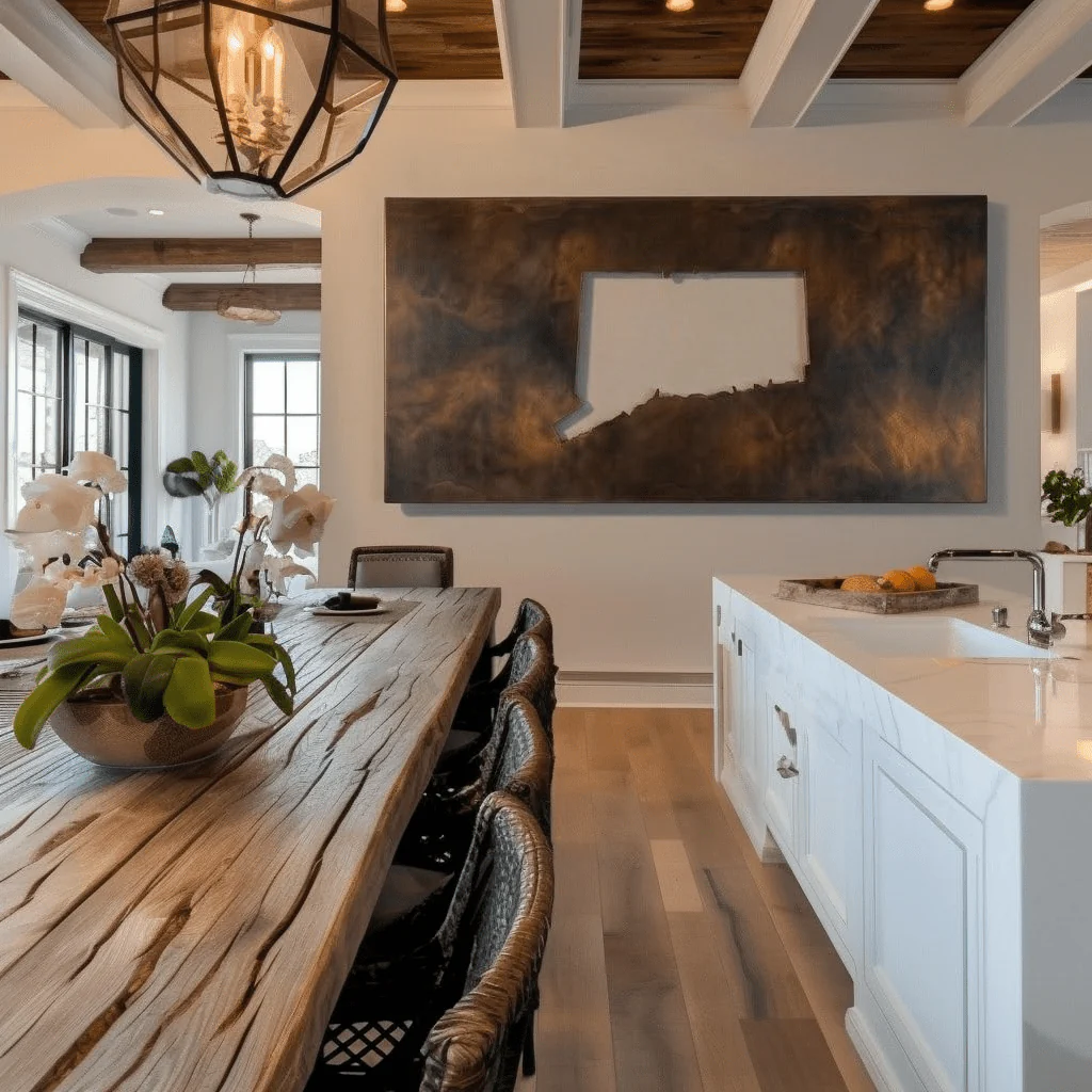 The Connecticut - Metal Wall Art - Umber