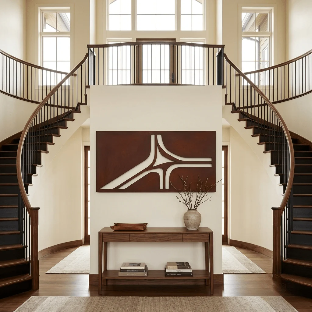 The Continuum - Metal Wall Art - Oxide