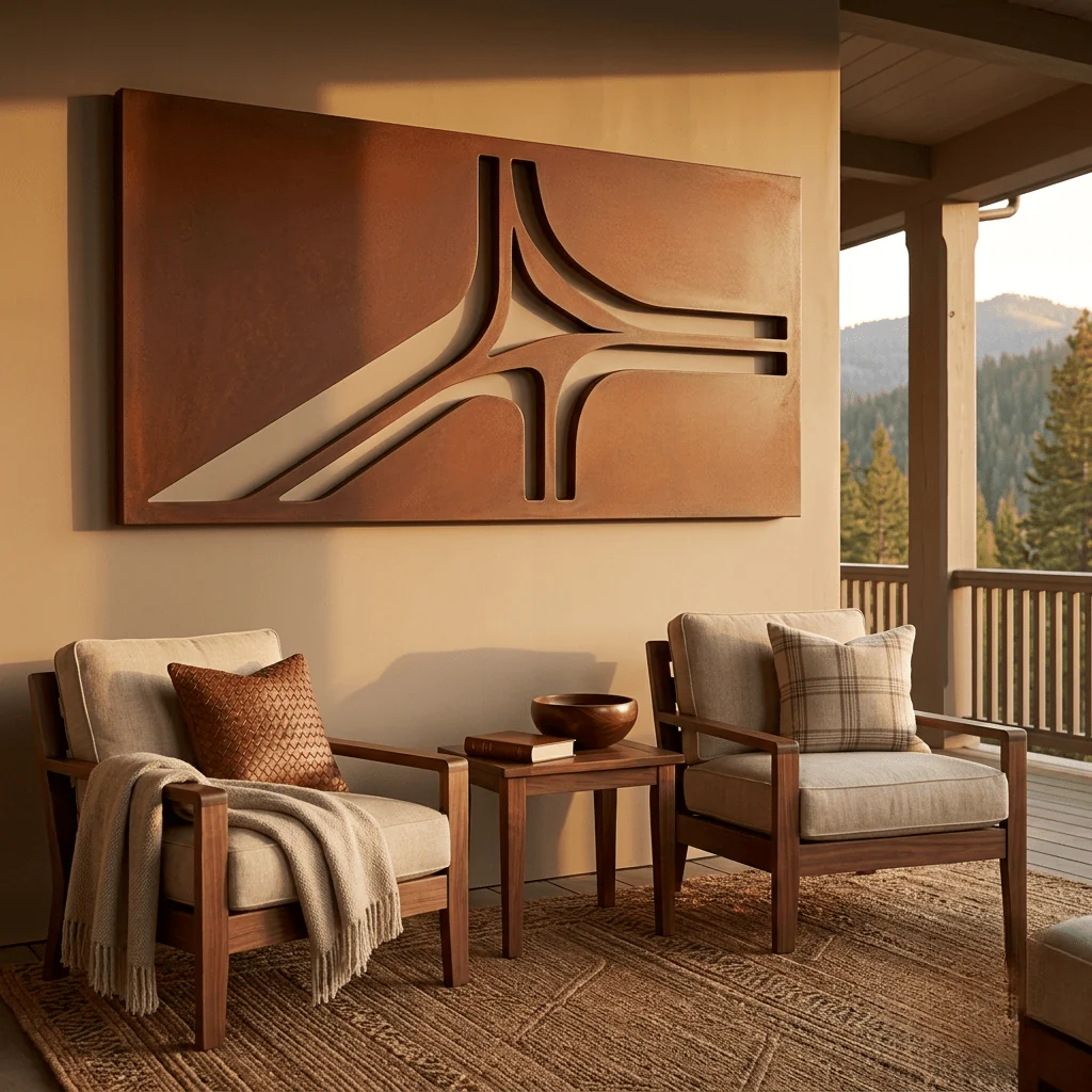 The Continuum - Metal Wall Art - Oxide - Image 2
