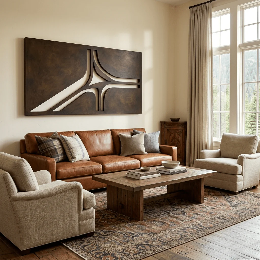 The Continuum - Metal Wall Art - Umber - Image 2