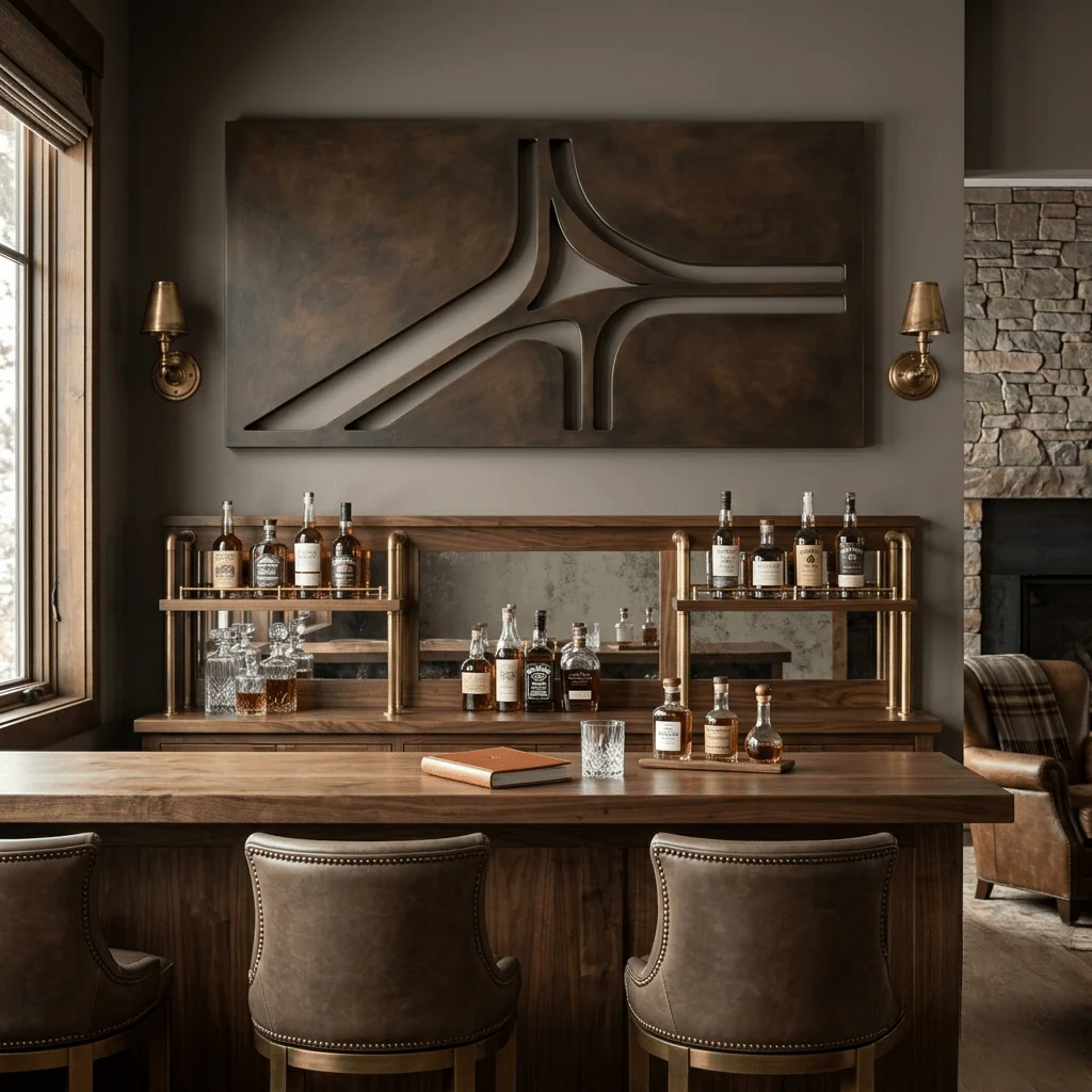The Continuum - Metal Wall Art - Umber - Image 3