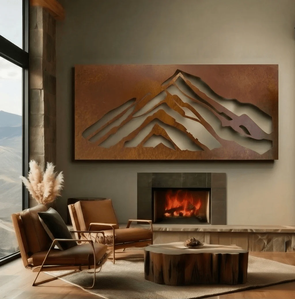 The Crested Butte - Metal Wall Art - Oxide