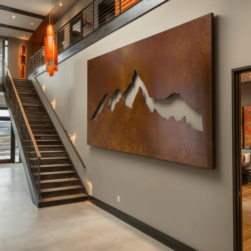 The Crestfall - Metal Wall Art - Oxide - Image 2