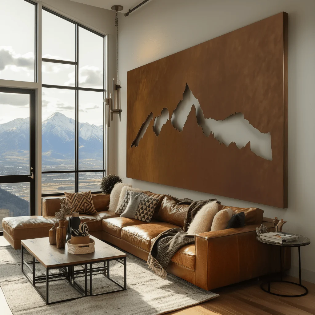 The Crestfall - Metal Wall Art - Oxide - Image 3