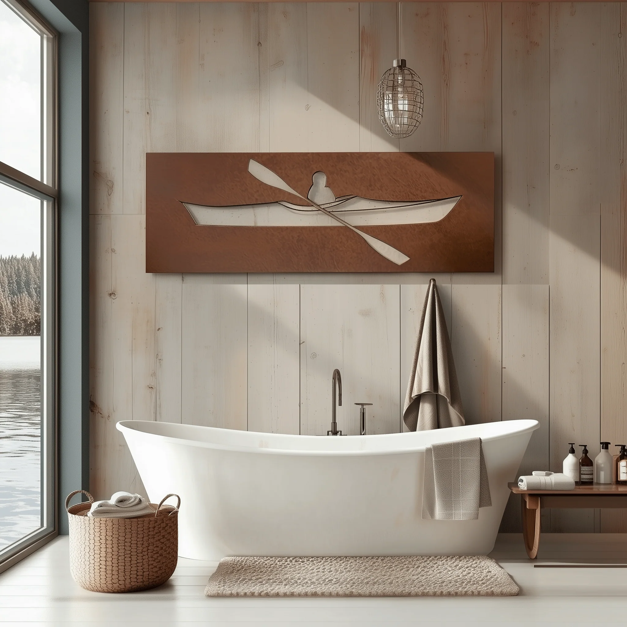 The Crossing Paddle - Metal Wall Art - Oxide
