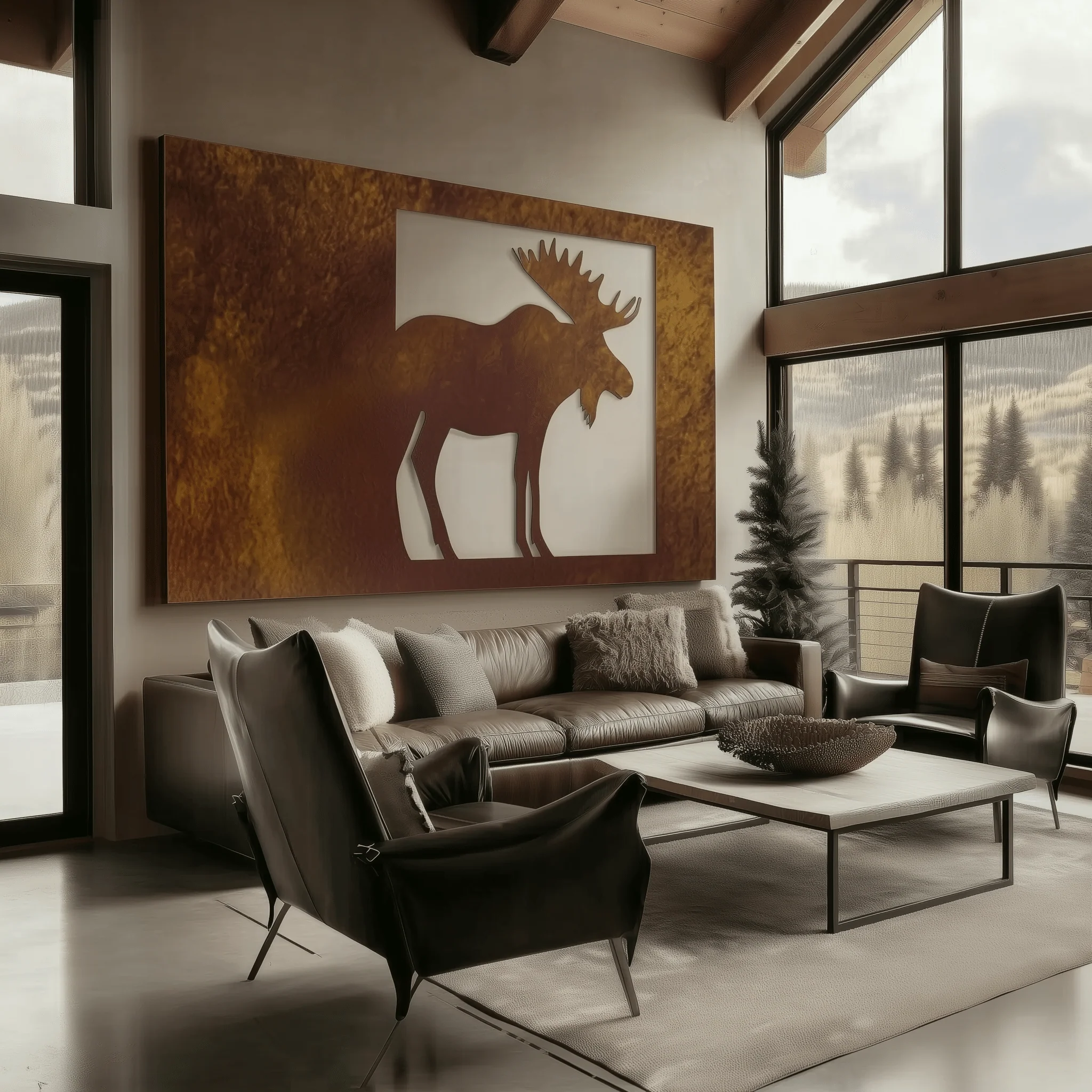 The Crownbull - Metal Wall Art - Oxide