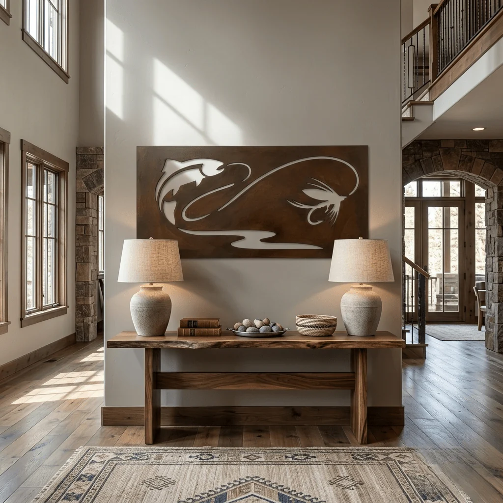 The Current - Metal Wall Art - Umber - Image 2