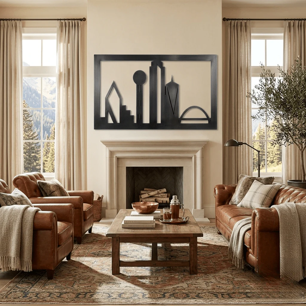 The Dallas Skyline - Metal Wall Art - Forge - Image 3