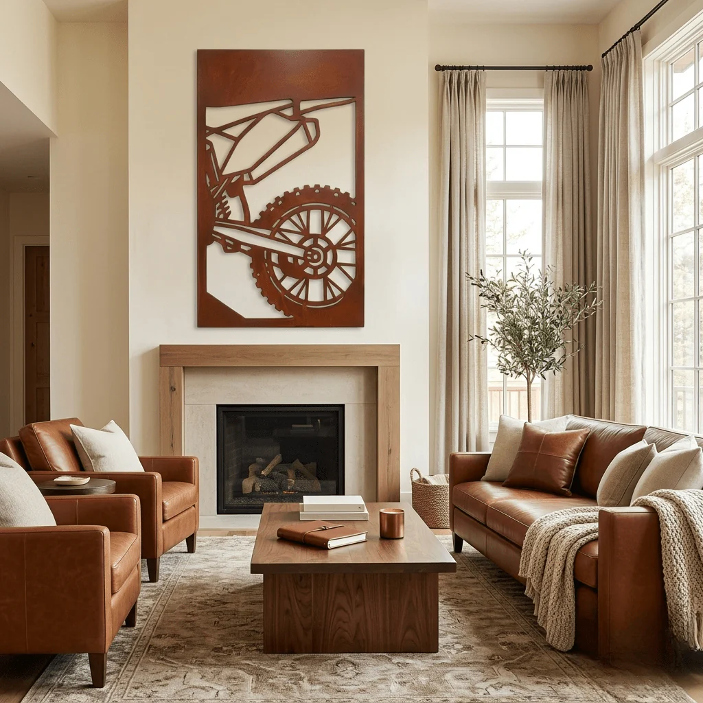The Dirt Bike - Metal Wall Art - Oxide - Image 2