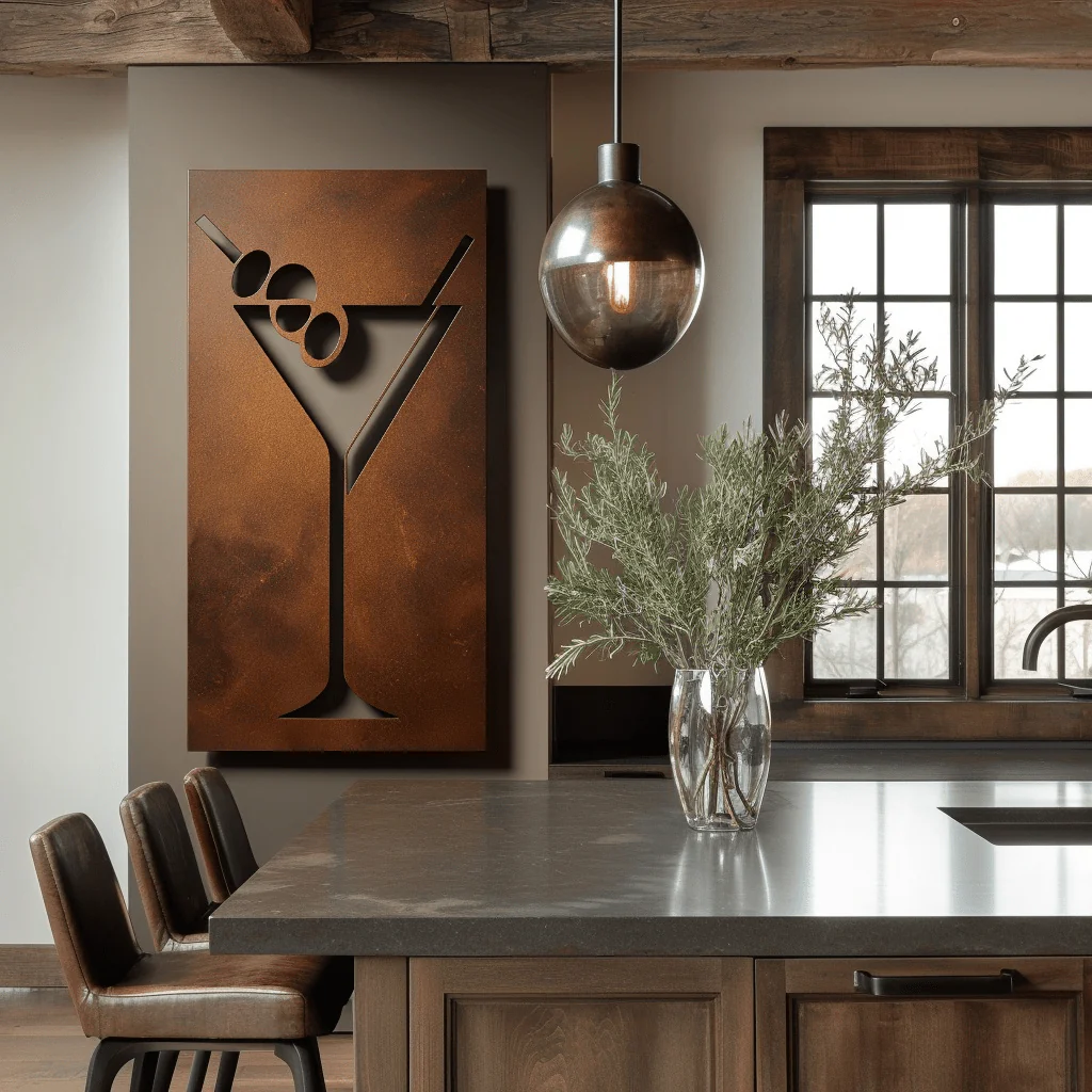 The Dirty Martini - Metal Wall Art - Oxide - Image 3