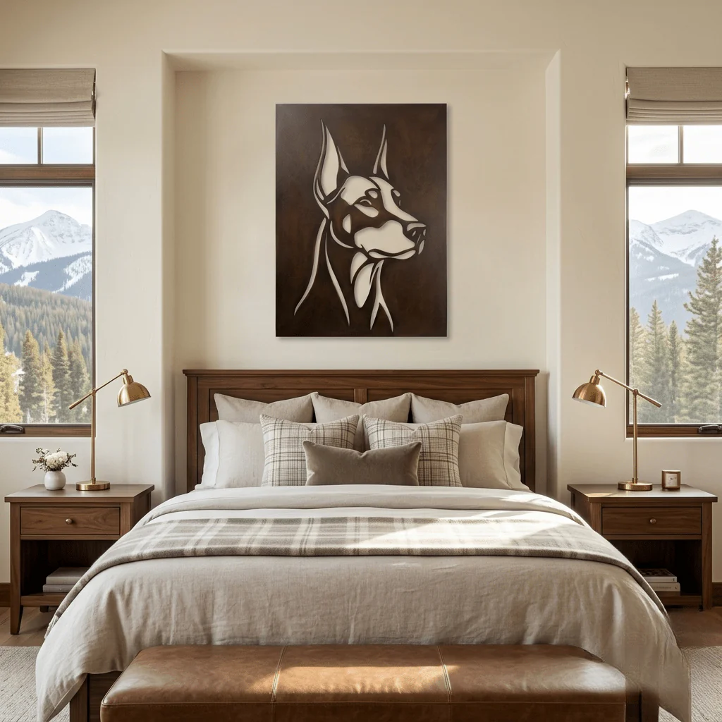 The Doberman - Metal Wall Art - Umber - Image 3