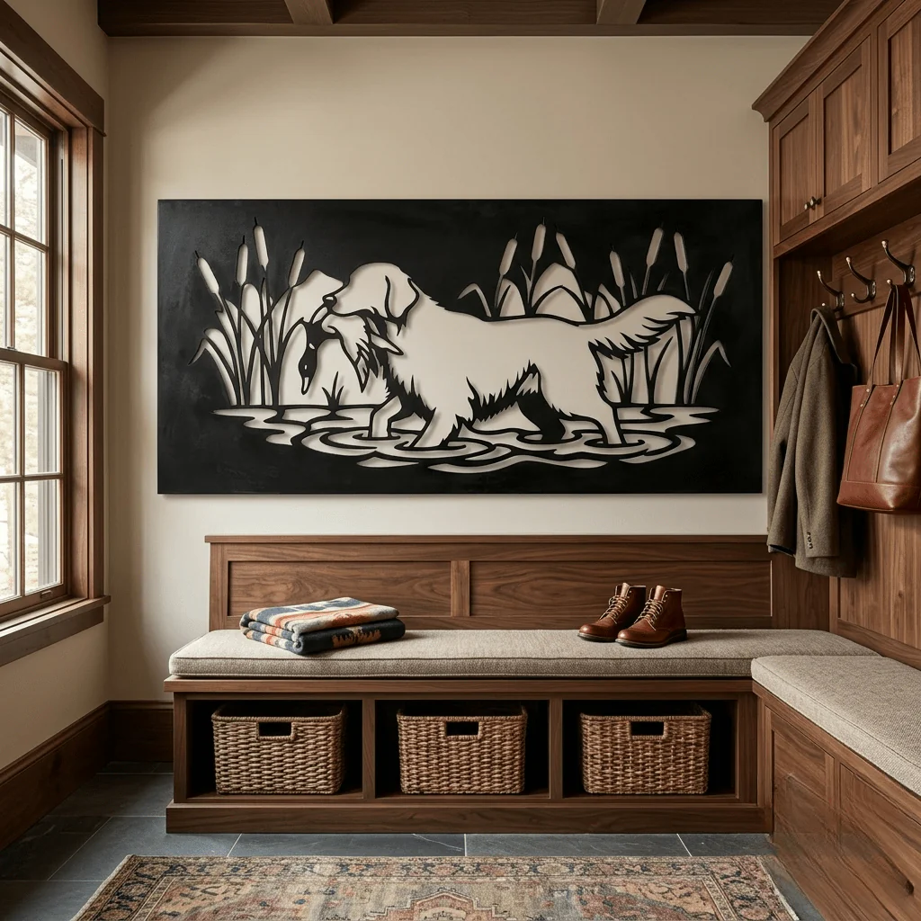 The Duck Dog - Metal Wall Art - Forge