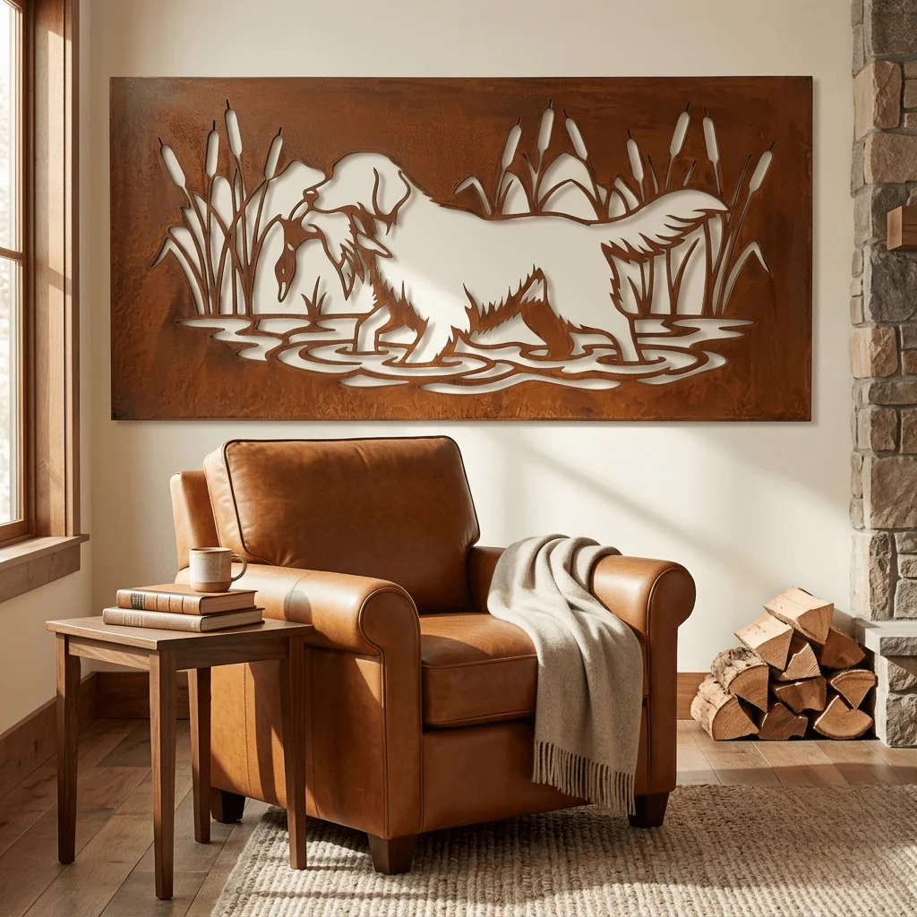 The Duck Dog - Metal Wall Art - Oxide - Image 3