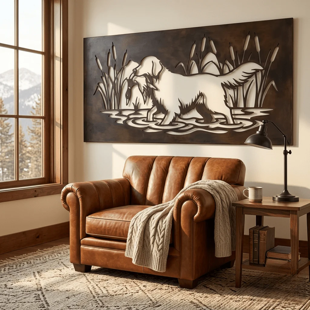 The Duck Dog - Metal Wall Art - Umber - Image 2