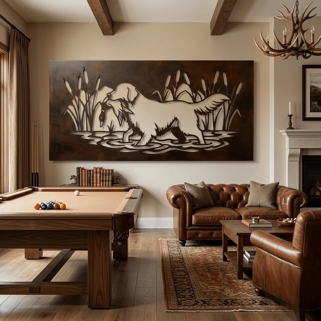 The Duck Dog - Metal Wall Art - Umber - Image 3