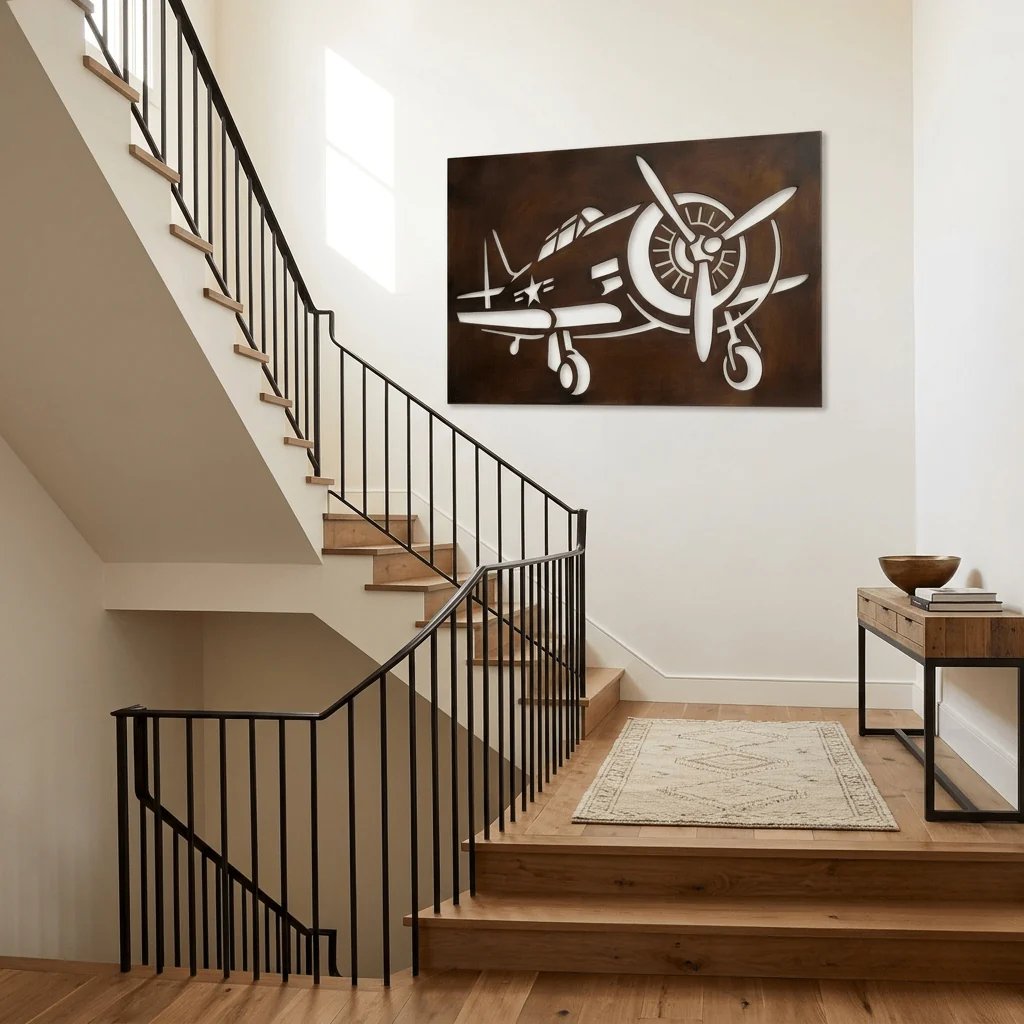 The Dogfight - Metal Wall Art - Umber - Image 4