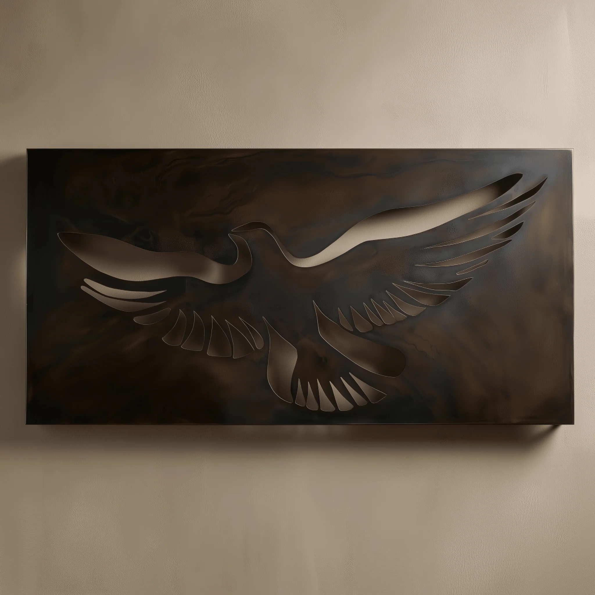 The Dove - Metal Wall Art - Umber - Image 2