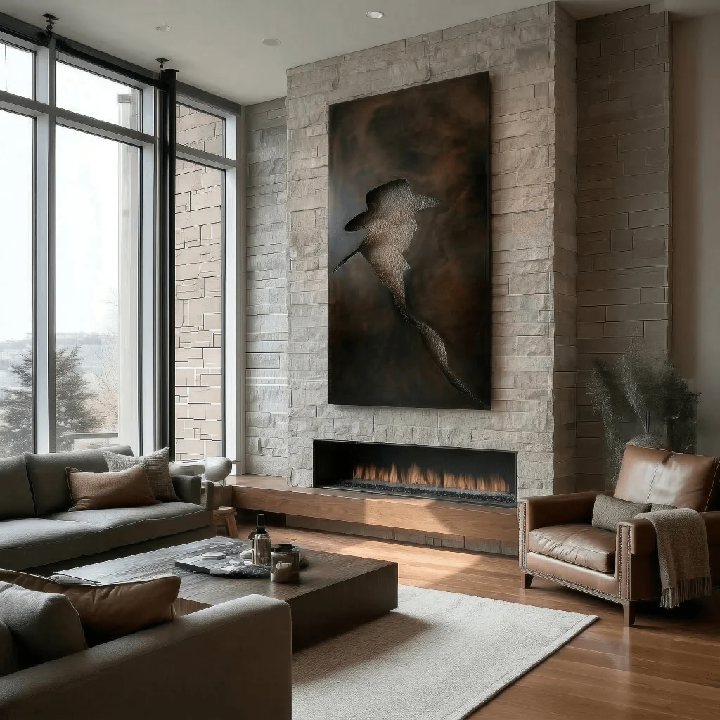 The Drifter - Metal Wall Art - Umber - Image 3
