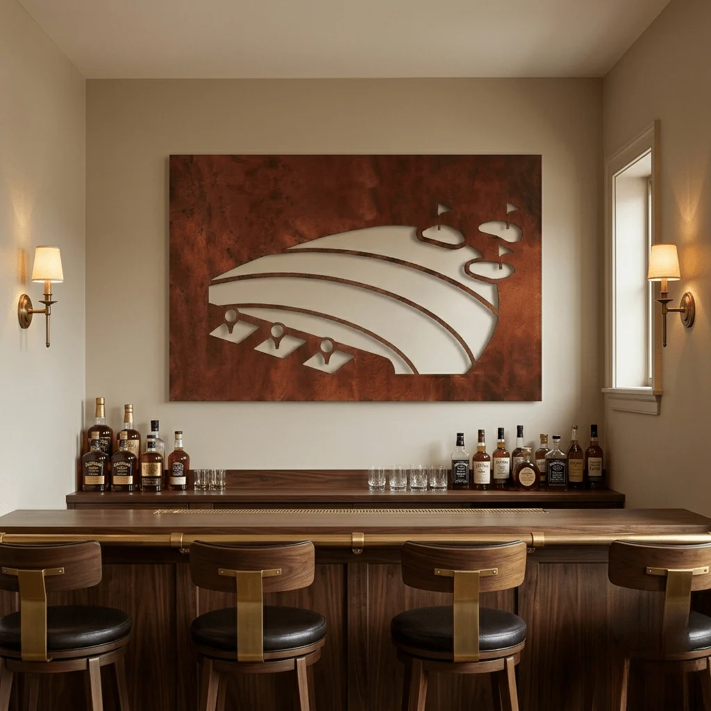 The Driving Range - Metal Wall Art - Oxide - Image 3