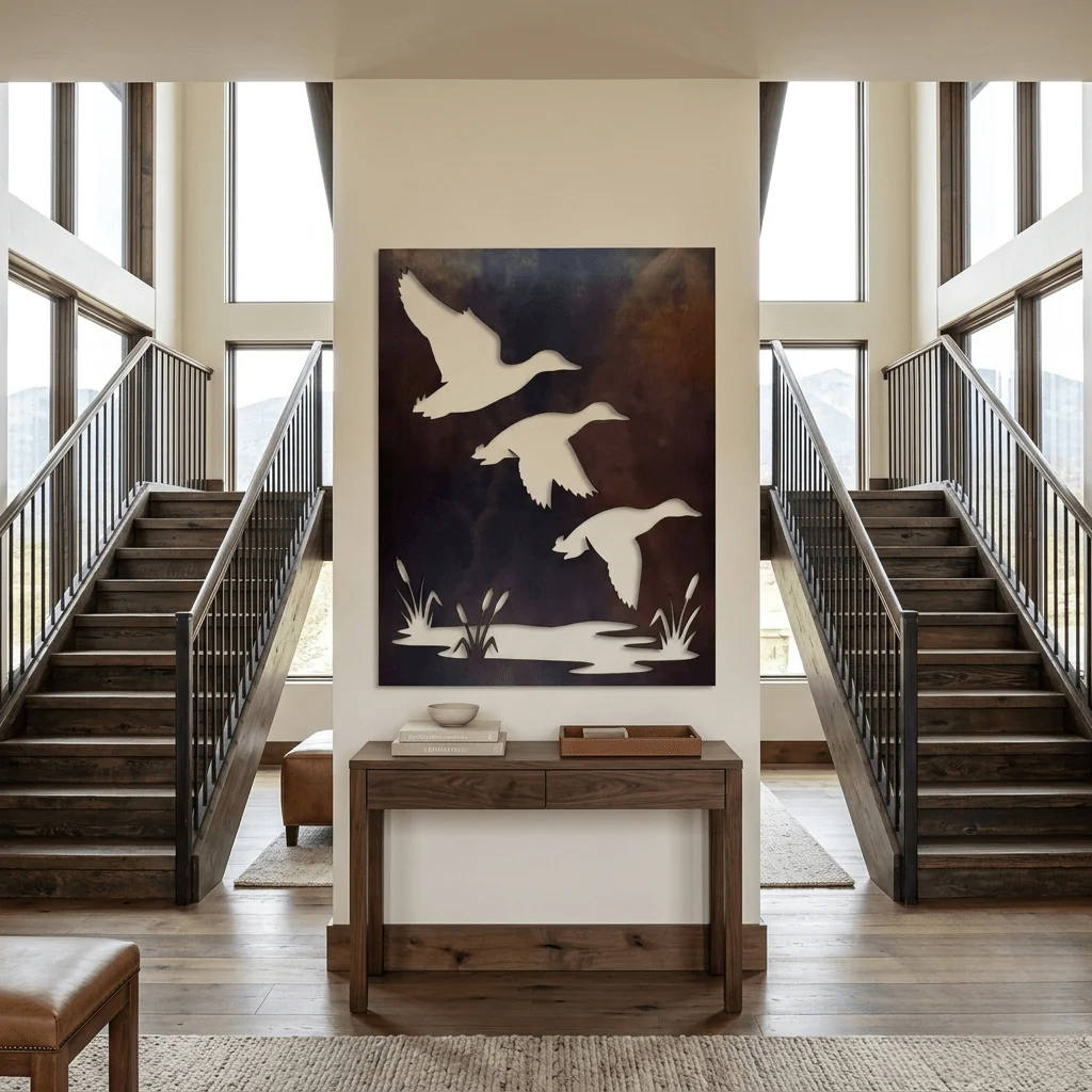 The Duck Hunter - Metal Wall Art - Umber - Image 3
