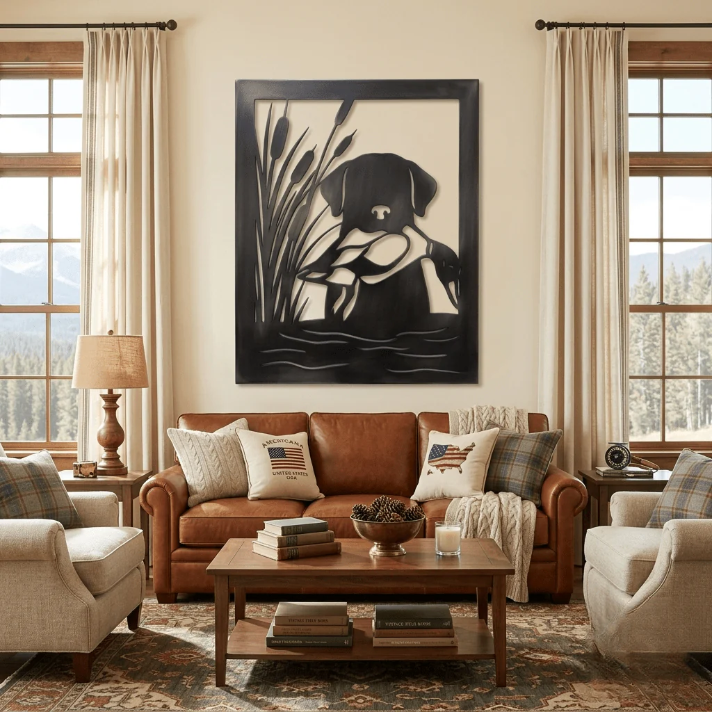 The Duck Retriever - Metal Wall Art - Forge