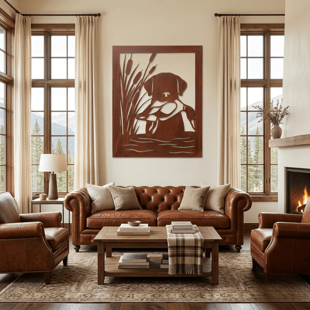 The Duck Retriever - Metal Wall Art - Oxide - Image 2