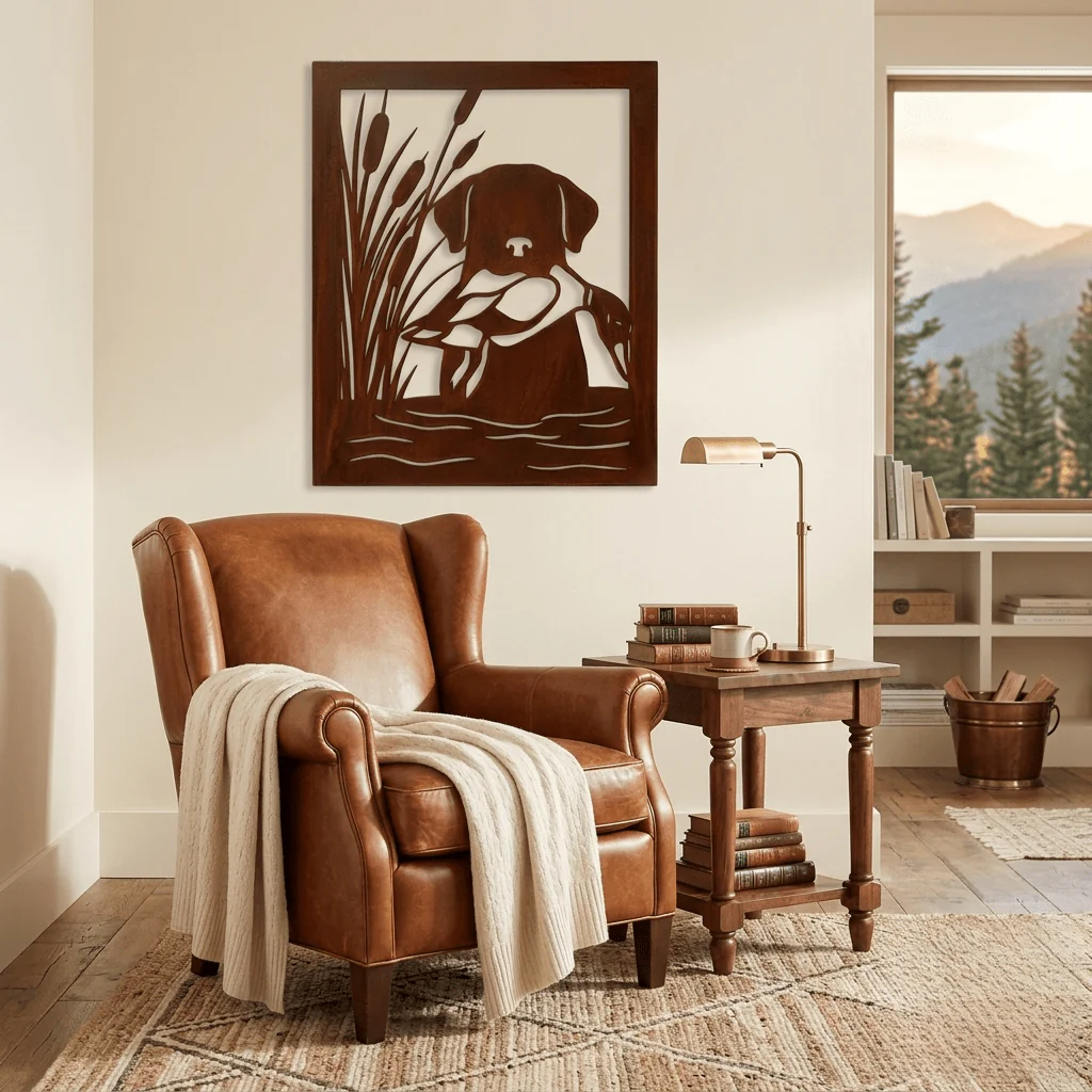 The Duck Retriever - Metal Wall Art - Oxide - Image 5