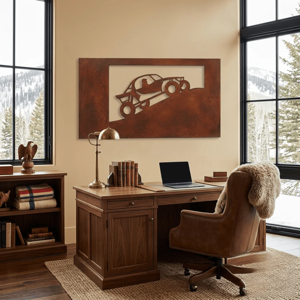 The Dune Buggy - Metal Wall Art - Oxide
