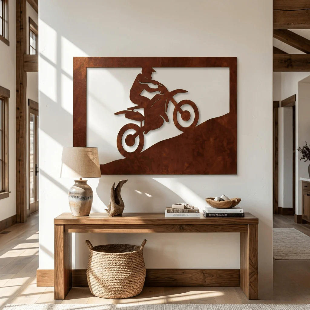 The Dustline Rider - Metal Wall Art - Oxide - Image 3