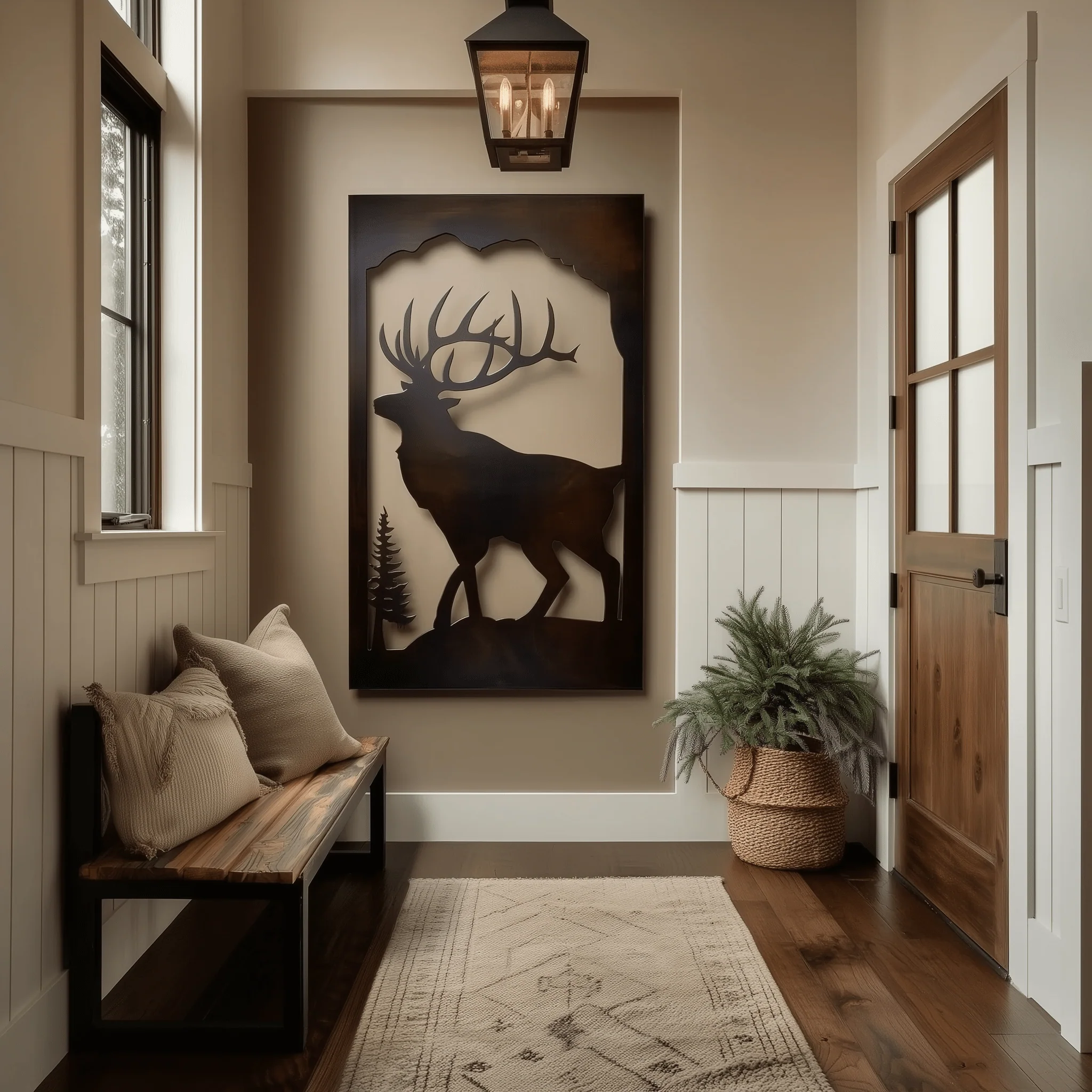 The Elk - Metal Wall Art - Umber