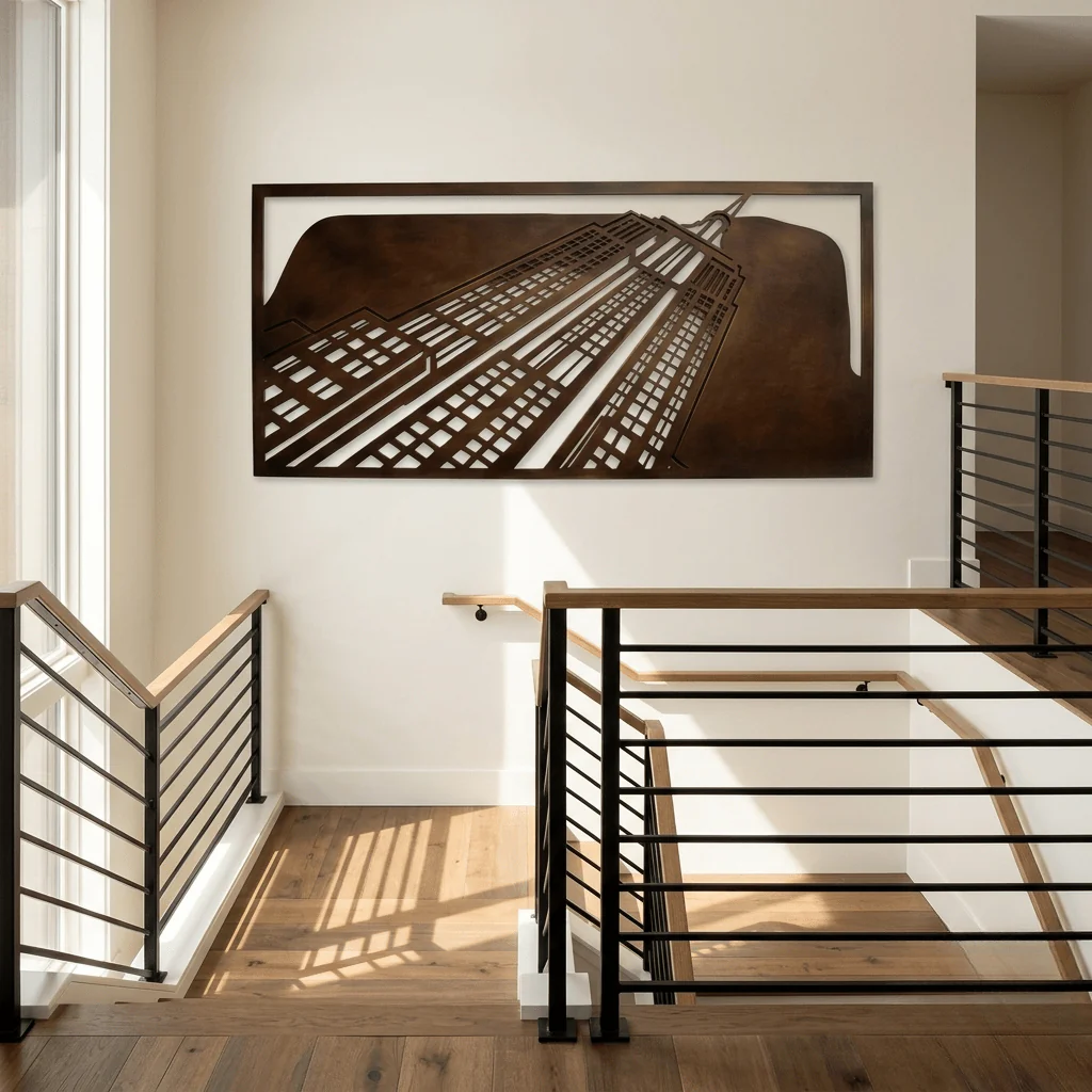 The Empire State Building - Metal Wall Art - Umber