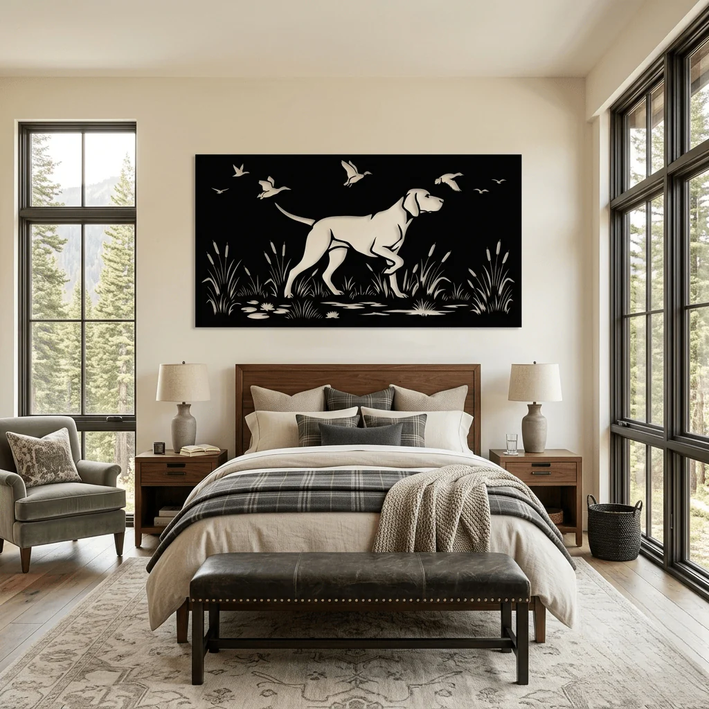The English Pointer - Metal Wall Art - Forge