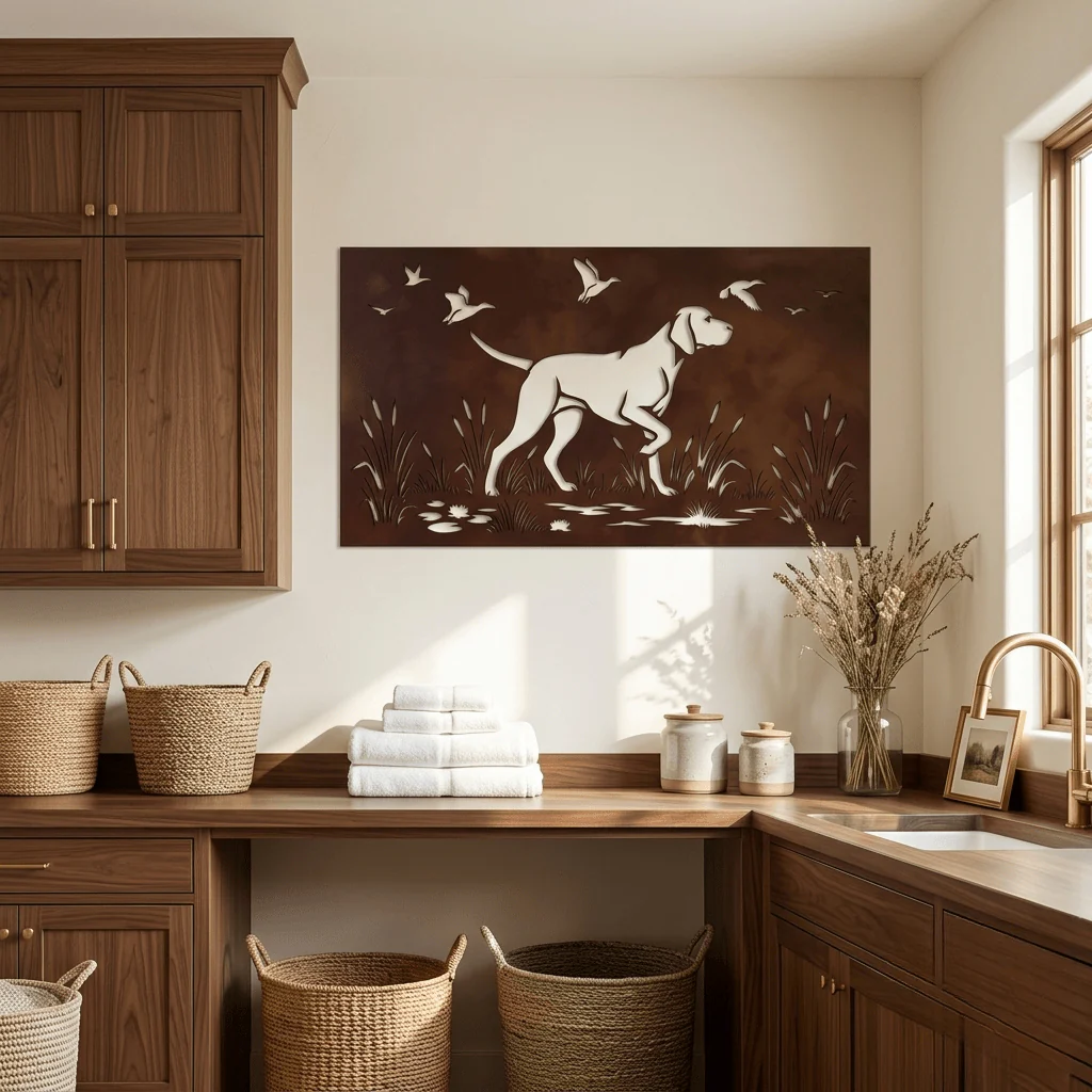 The English Pointer - Metal Wall Art - Oxide - Image 2