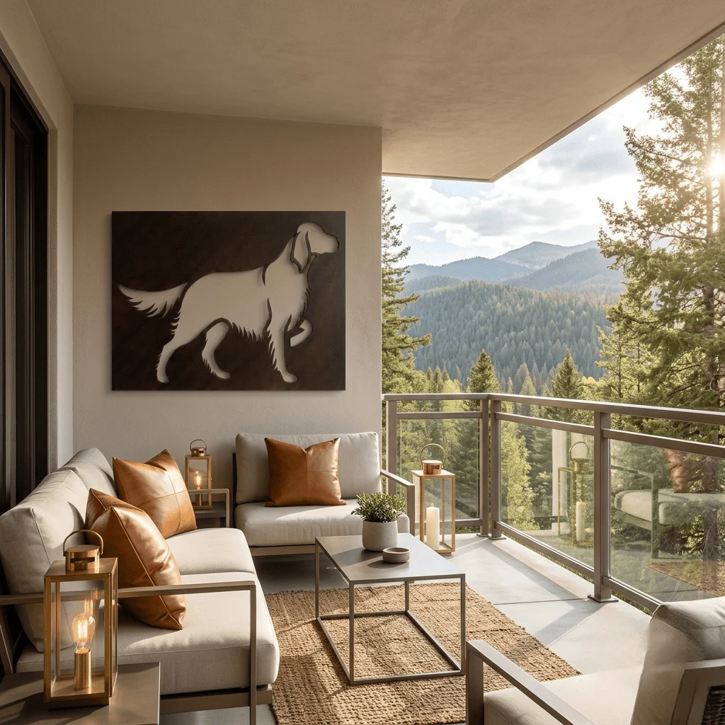 The English Setter - Metal Wall Art - Umber - Image 3