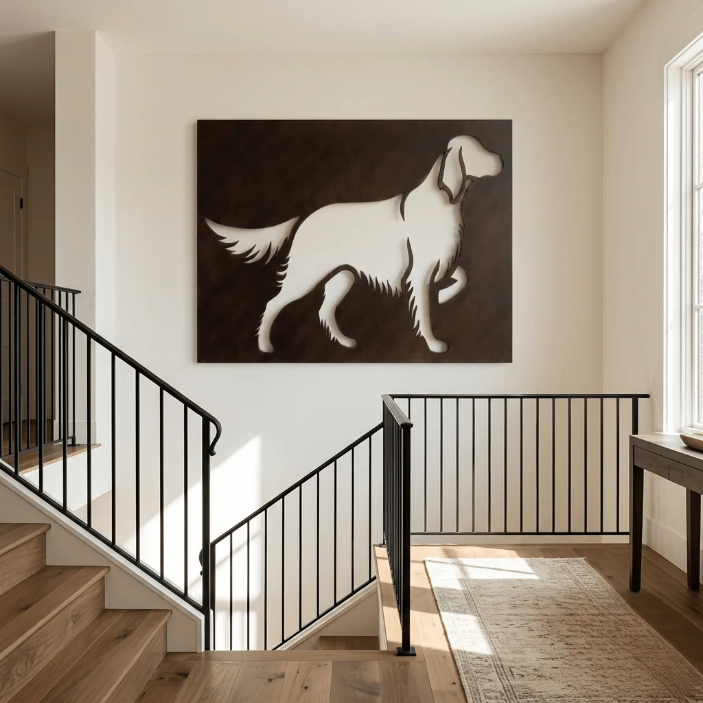 The English Setter - Metal Wall Art - Umber - Image 4