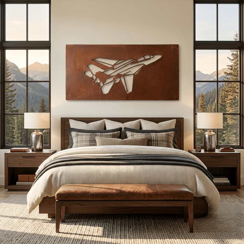 The F-14 Tomcat - Metal Wall Art - Oxide