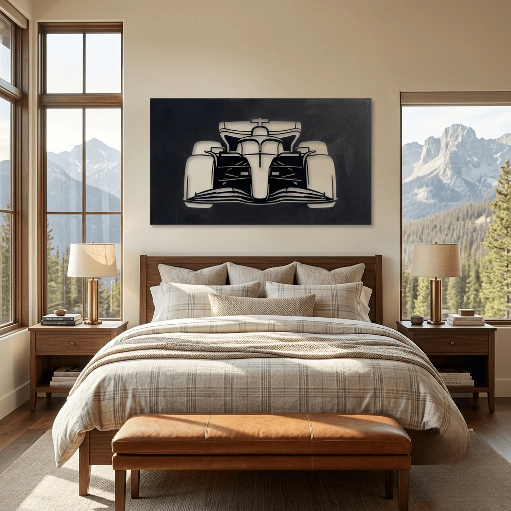 The Formula Race Car - Metal Wall Art - Forge
