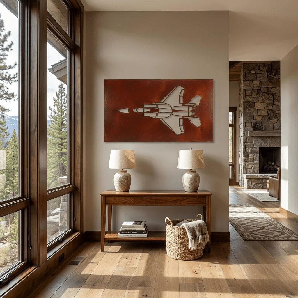 The F22 Raptor - Metal Wall Art - Oxide - Image 2