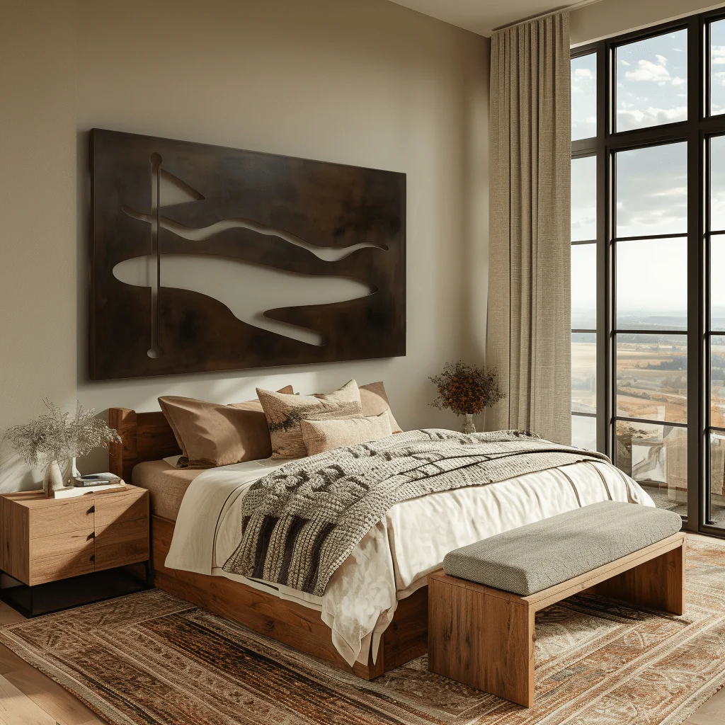 The Fairway - Metal Wall Art - Umber - Image 3