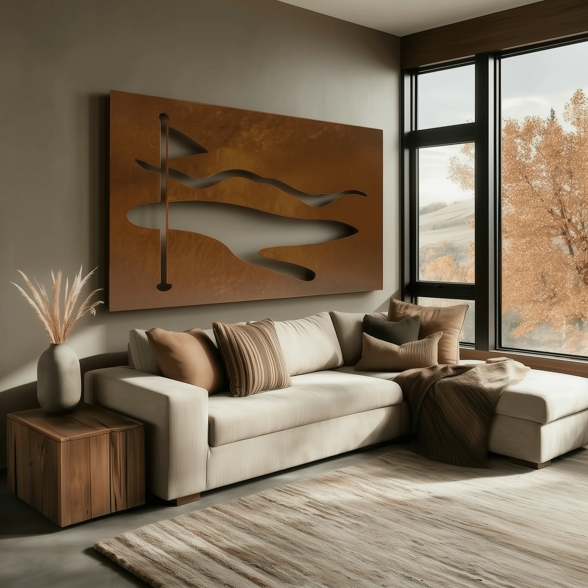 The Fairway - Metal Wall Art - Oxide