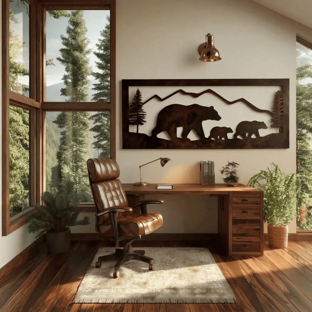 The Family - Metal Wall Art - Umber