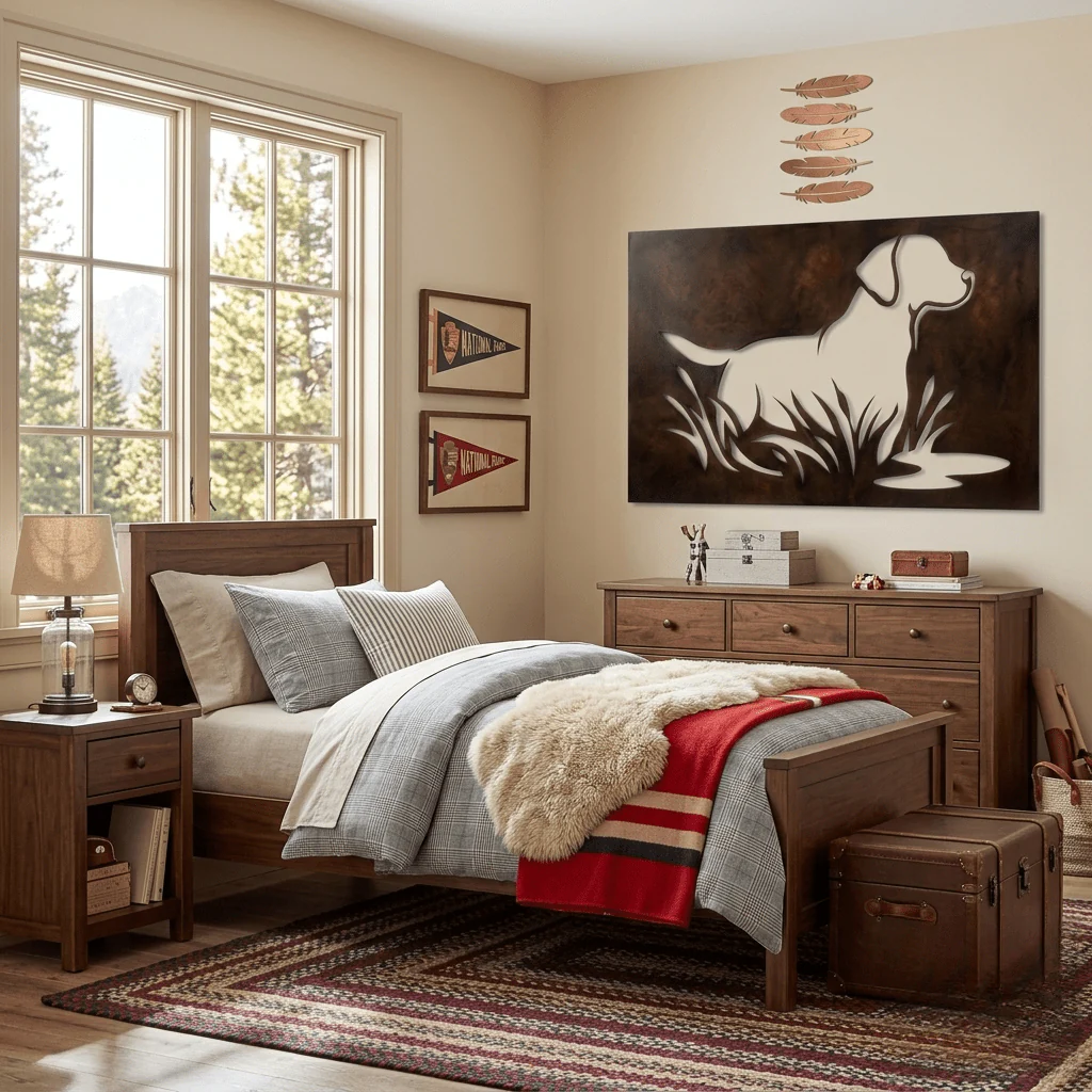 The Fetch - Metal Wall Art - Umber