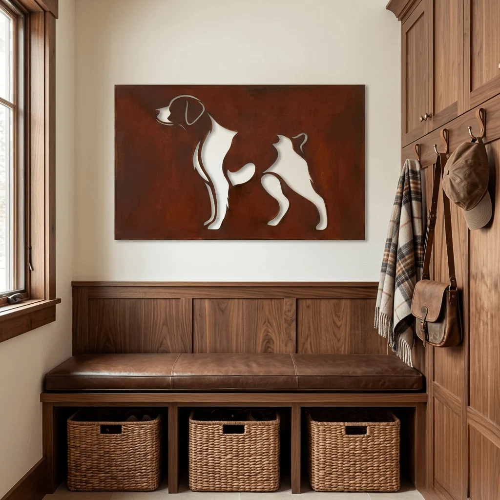 The Fieldmark - Metal Wall Art - Oxide