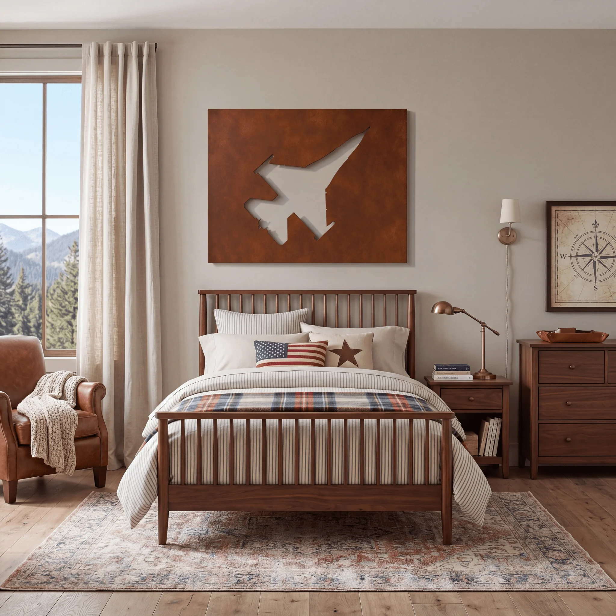 The Fighter Jet - Metal Wall Art - Oxide