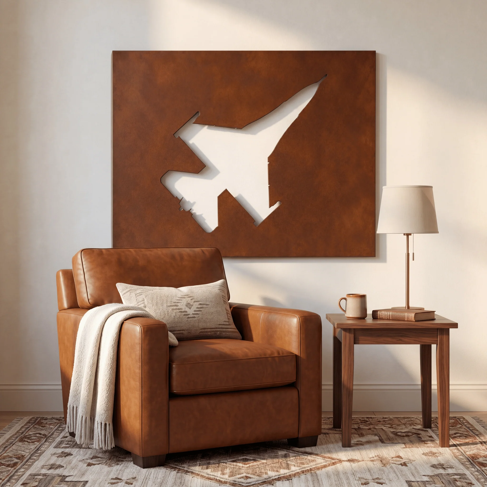 The Fighter Jet - Metal Wall Art - Oxide - Image 2